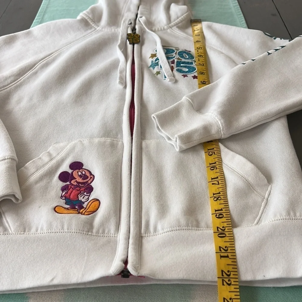 Disney Parks 2015 Mickey Mouse Full Zip Hoodie Sweatshirt Walt Disney World XS - Picture 11 of 11
